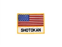 FLAG OF USA & SHOTOKAN PATCH