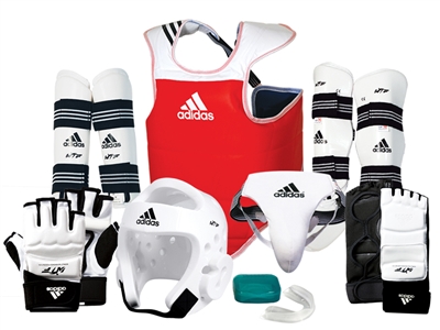adidas taekwondo sparring gear sizing chart