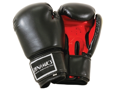 ELITE BLACK WITH RED PALM BOXING GLOVES